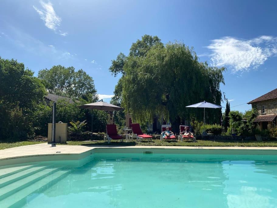 Vakantiehuis La Poire, Op Landgoed Aan De Dordogne Prudhomat Buitenkant foto