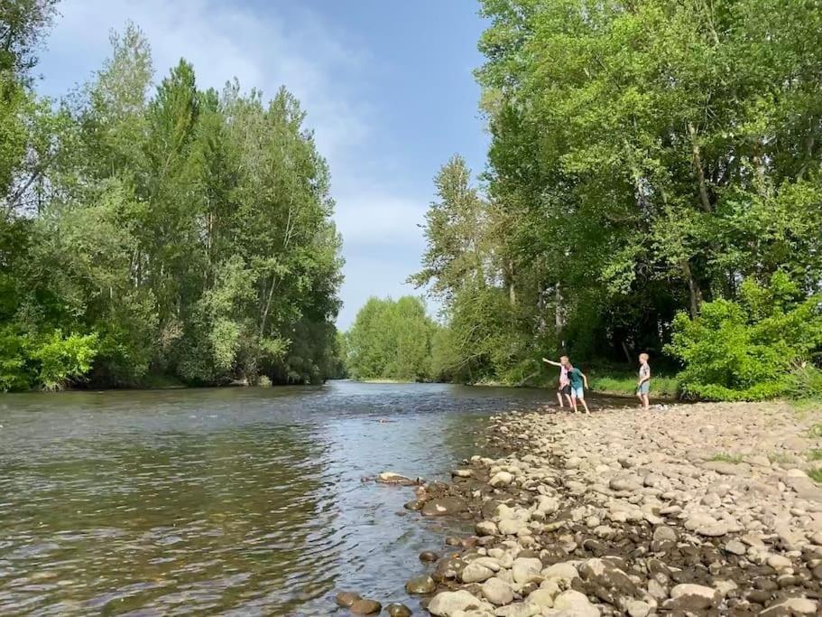 Vakantiehuis La Poire, Op Landgoed Aan De Dordogne Prudhomat Buitenkant foto