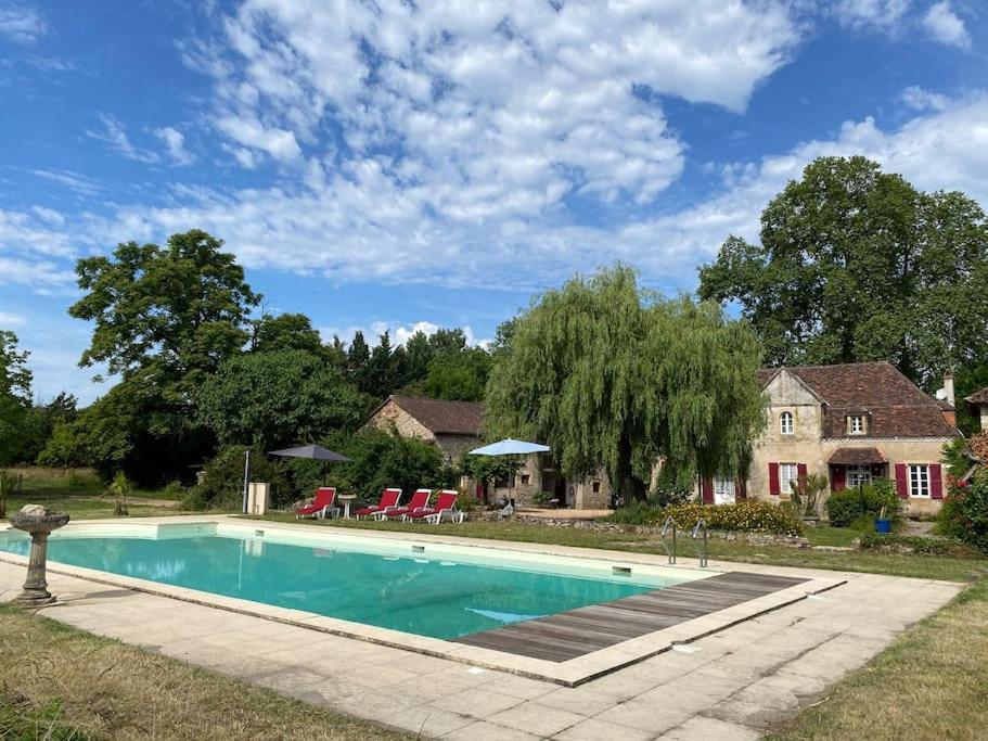 Vakantiehuis La Poire, Op Landgoed Aan De Dordogne Prudhomat Buitenkant foto